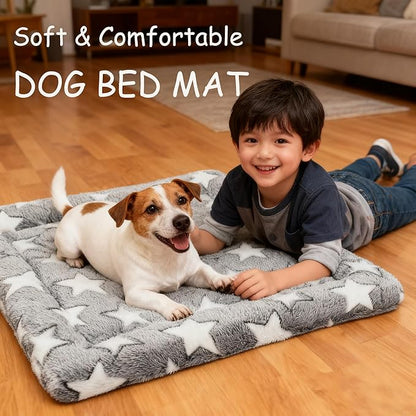 Dog Bed Mat - Reversible Dog Crate Bed Mats, Soft & Breathable Kennel Pad, Durable Crate Bed for Small Medium Large Dogs & Cats