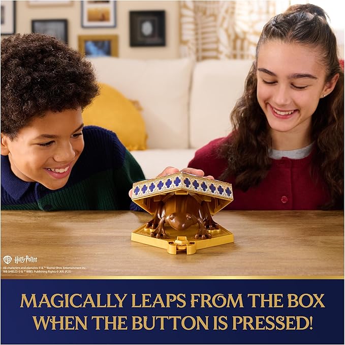 Wizarding World Harry Potter, Interactive Chocolate Frog Toy, Jumps & Leaps with Sound Effects, Kids Toys for Girls & Boys Ages 6 and up