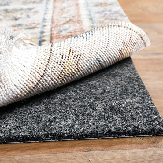 BAGAIL Felt and Natural Rubber Backing Rug Pads 1/8” Thick, 3 x 5 Ft Non Slip Rug Gripper Keep Rugs in Place, Under Area Rug Protective Cushioned Pads, Carpet Runners, Hardwood Floors Protection