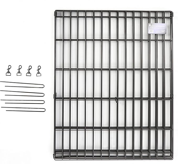 MidWest Homes for Pets 24-Inch Exercise Pen, for Indoor and Outdoor Use, 16 Sq Feet of Play, Single Door Folding Dog Pen, with Large Door Opening & Secure Latch, Easy to Set Up, Foldable Dog Playpen