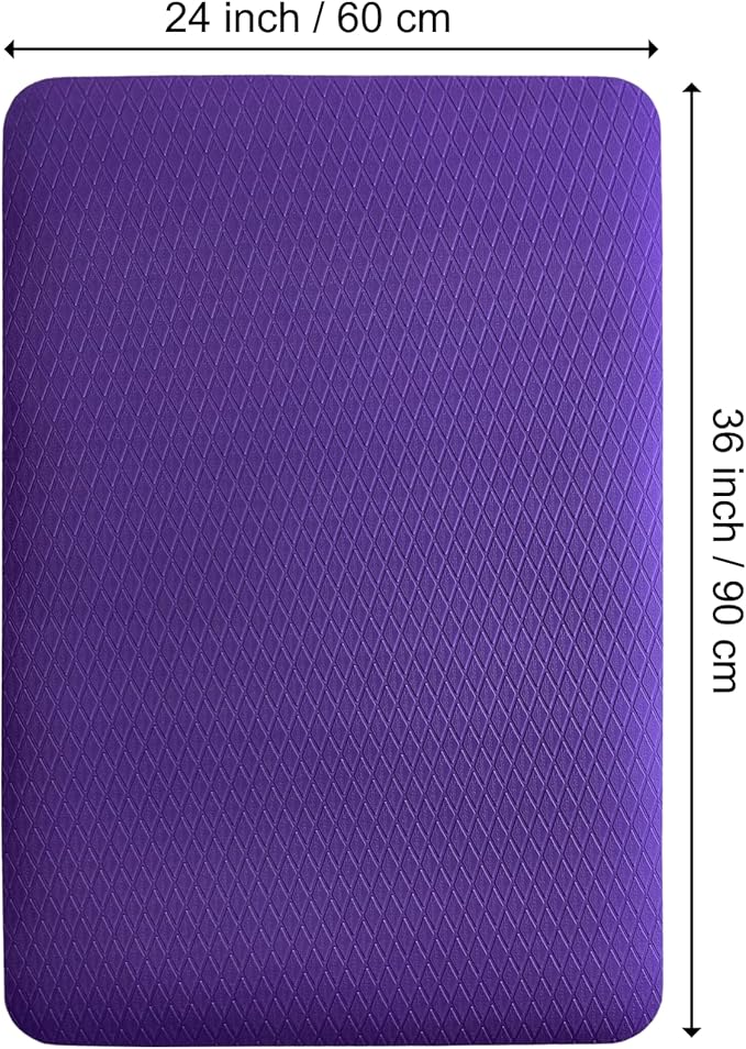 Seagull Multipurpose Foam Rubber Pet Grooming Table Mat 24 x 36 Inch Dog Grooming Mat for Table Cat Grooming Mat Dog Bath Mat Pet Vet Mat Non Slip Soft Waterproof Purple