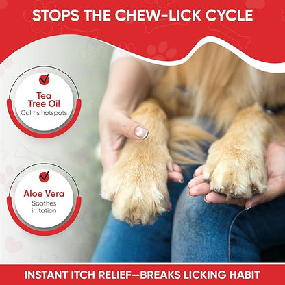 Warren London Deep Cleaning Paw Soak for Dogs – Soothes Itchy, Irritated Paws with Aloe Vera, Seaweed & Tea Tree Oil | Anti-Lick Paw Treatment | 5-Minute at-Home Spa for Dogs | 12 Fizzy Tablets