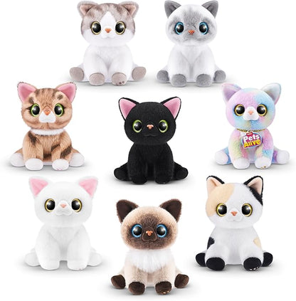 Pets Alive Smitten Kittens Surprise (Bombay Cat Lucky) by ZURU Nurture Play Soft Toy Unboxing Adopt Interactive 10 Sounds