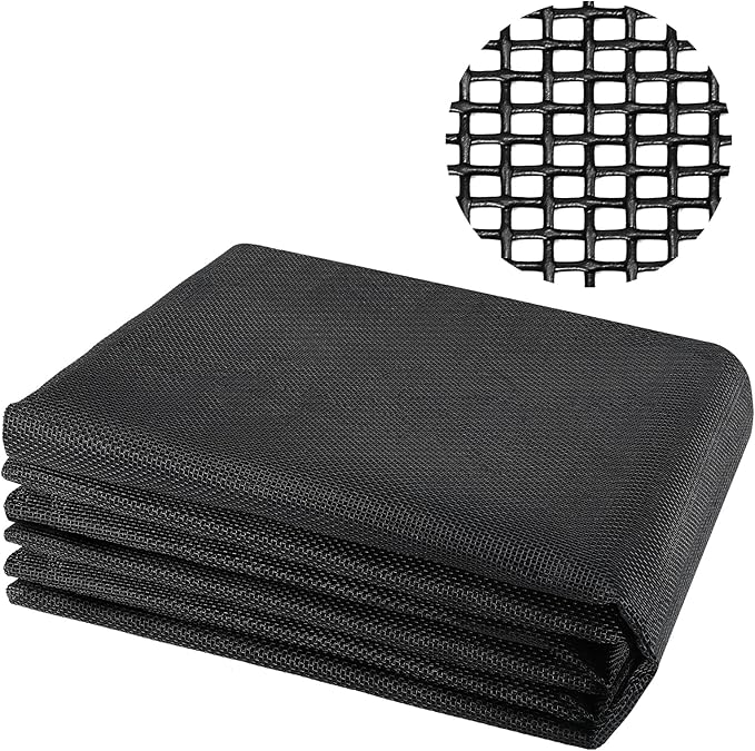 Pet Proof Door Window Screen Replacement - 48'' x 8.3' Thickened and Durable Vinyl Coated Polyester Pet Resistant Mesh, Cat Dog Protector Screen for Sliding Door Patio Porch