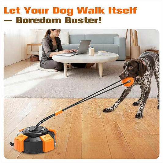 Interactive Dog Toys Upgraded Strong Tug-of-War Dog Toy Mentally Stimulating Toys for Dog Tug of War Dog Toy for Aggressive Chewers Durable Puppy Molar Chew Toy with Teeth Cleaning Dog （Black-orange）
