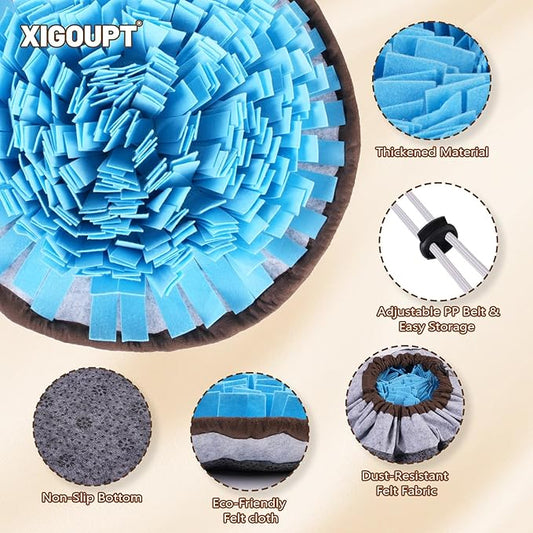 Snuffle Mat for Dogs Interactive Puzzle Feeder for Cognitive Mental Stimulation Anti Boredom Dog Toys for Puppy Games Enrichment Toy & Cat Activity Rug Indoor Outdoor