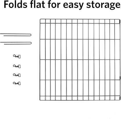MidWest Homes for Pets Universal Pet Playpen 2-Panel Extension Kit | Fits Metal 24-Inch Dog Pens | Kit Measures 24H x 47.50W Inches| Includes 4 Thumb Snaps, 2 Ground Stakes