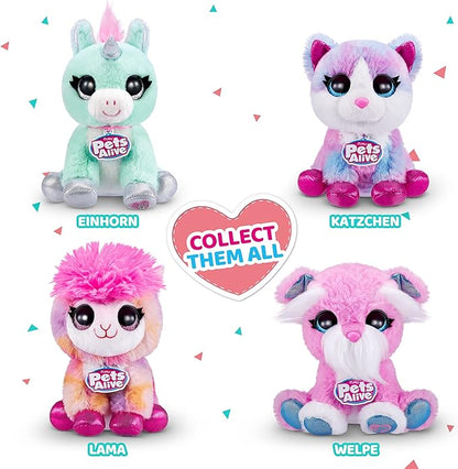 Pets Alive Pet Shop Surprise Unicorn Toys by ZURU - Interactive with Electronic 'Speak & Repeat' Animal Playset Unicorn Gifts for Girls and Kids (Series 2)