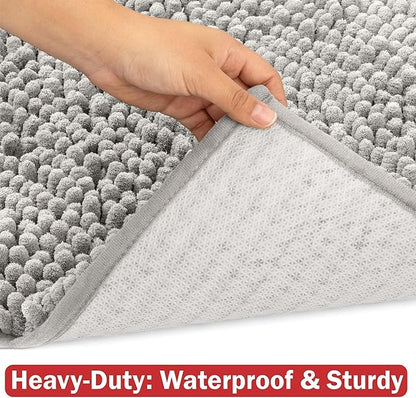 DogBuddy Dog Door Mat for Muddy Paws, Absorbent Microfiber Pet Rug, Waterproof Non-Slip Doormat, Washable Rugs for Dogs, Entryway Indoor Outdoor Mat, Dog Supplies (XL, Mist)