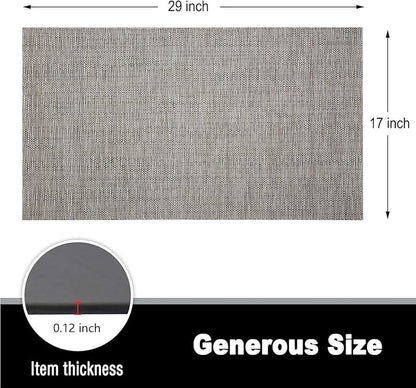 Kitchen Rugs Home Doormats 17X29X0.12 Inch Pet Mats Non Slip Waterproof Easy Cleaning Stain Resistant Rolled Packed