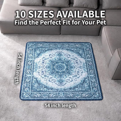 Dog Pee Pads Training Pads Upgrade Triple Thickness All-Purpose Super Absorbent & Leak-Proof, Quick Dry and Leak-Proof and Odor Control (Blue/Multi, 54" x54"x2PCS)