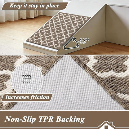 U'Artlines Indoor Door Mat 2×3 ft, Non-Slip Washable Doormats, Dirt Resistant Absorbent Low Profile Floor Mats and Rugs for Front Back Door, Entryway
