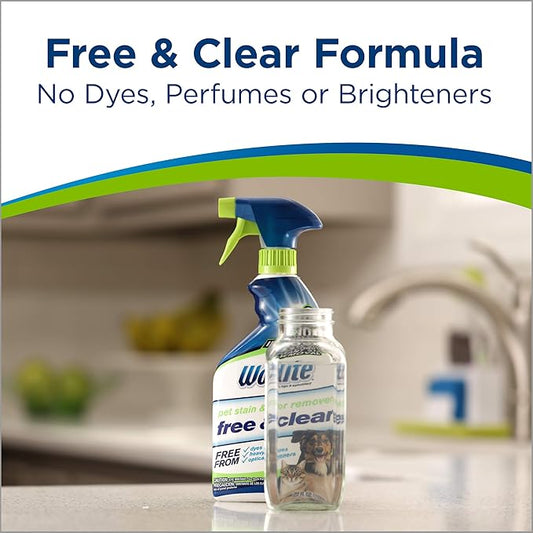 Bissell Woolite Free & Clear, Pet Stain & Odor Remover, 22oz (Pack of 2), 2719