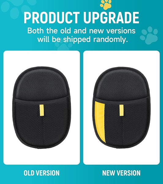 Pet Hair Removal Glove for Dogs & Cats - Upgraded Reusable Electrostatic Pet Hair Glove, Pet Hair Remover Tool for Laundry, Couch, Carpet & Car Seat, Gentle Grooming Mitt