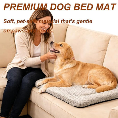 Dog Bed Mat - Reversible Dog Crate Bed Mats, Soft & Breathable Kennel Pad, Durable Crate Bed for Small Medium Large Dogs & Cats