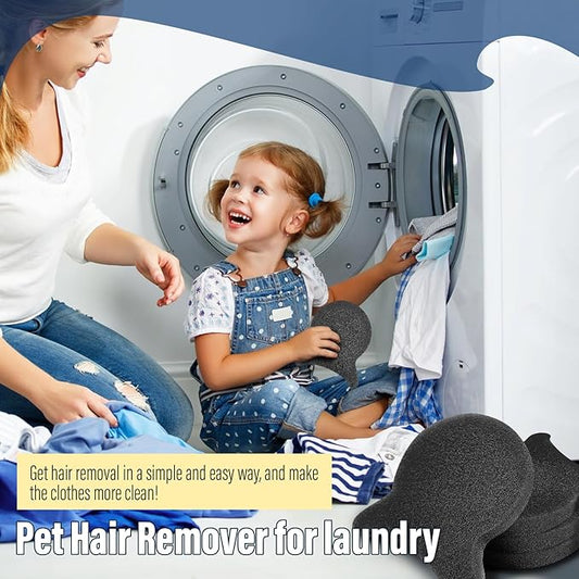 Pet Hair Remover for Laundry, Reusable Dog & Cat Hair Remover Tool, Effectively Removes Pet Hair, Lint and Dander from Bedding and Clothing, Suitable for Washing Machines, Dryers 8PCS