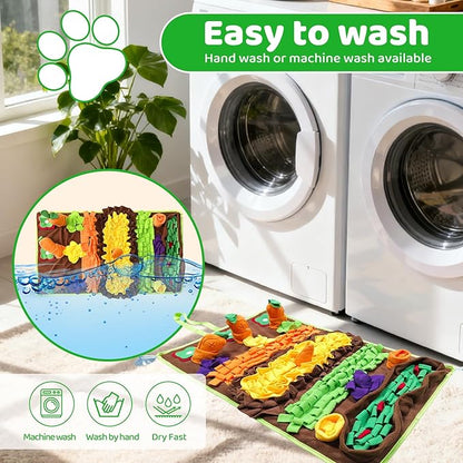 Snuffle Mat for Dogs Large Breed - Interactive Dog Toys for Boredom - Sniff mat - Mental Stimulation - Enrichment Toys- Slow Feed- Washable & Foldable (B)