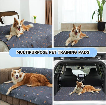 Sunheir Washable Pee Pads for Dogs 72"x72", Extra Large Reusable Puppy Pads Pet Training Pads for Dog Playpen, Waterproof Pee Pads for Puppy Playpen, Whelping Pad, Dog Playpen Indoor - Pink