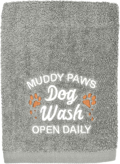 DAN RIVER Dog Towel - Pack of 1, 100% Cotton, 20x40, Ultra Soft 450 GSM, Super Absorbent & Quick Drying Towel for Dogs, Cats, and Other Pets, High Rise.