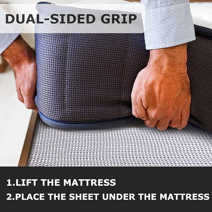 Non Slip Rug Pad Grippers - 5x6.5 Ft for Hardwood Floors, Mattress Slide Stopper Thick Carpet Pads Gripper for Tile Floors,Rug Grip for Area Rug,Sofa,Bed,Chair,Cushion Keep Your Rugs Safe and in Place