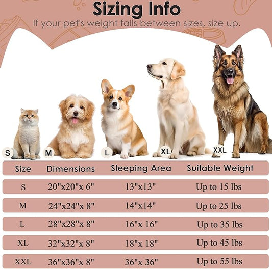 28in Large Dog Bed, Medium Size Dog and Cats, Calming Donut Bed for Puppy and Kitten, Washable Round Fluffy Pet Bed (Pink)