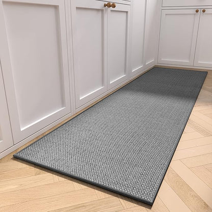 MontVoo Kitchen Rugs and Mats Non Skid Washable, Absorbent Runner Rugs for Kitchen, Front of Sink, Kitchen Mats for Floor (Dark Grey, 20"x70")