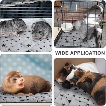 Self Warming Cat Bed Self Heating Dog Mat Star Pattern Warm Thermal Pet Pad Reflects Body Heat Washable Soft Puppy Crate Pad Anti Slip Kennel Mat for Pets(Grey,18'' L X 18'' W X 0.4'' Th)