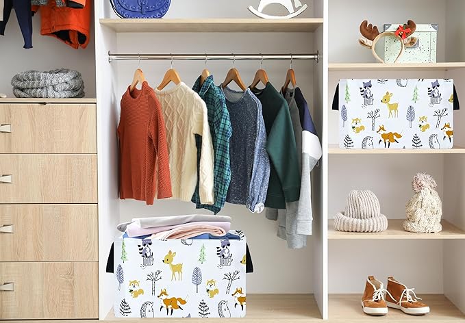 Baby Hamper Storage Basket Collapsible Canvas Women Organizer Bin Gift Shelf Baskets for Home and Kitchen Room Decor