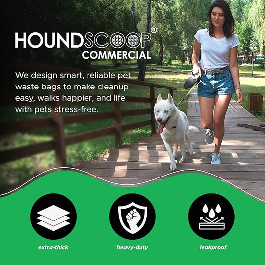 800 Count Pull-Strap Header Pet Waste Bags, 8 Header Packs of 100 Bags, Dog Waste Station Bags for HOA, Residential, XL and Strong, Easy Single Pull for Poop Station Dispensers