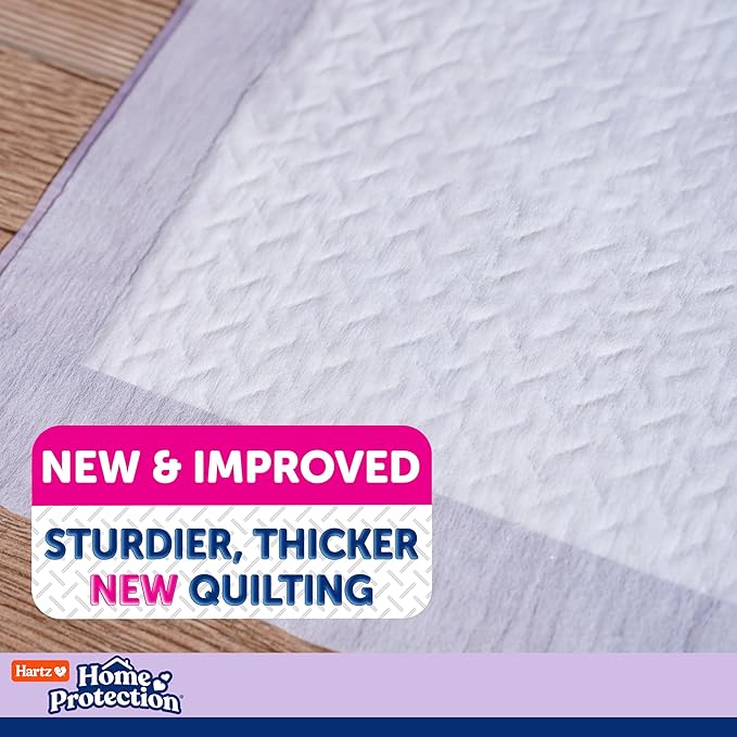 Hartz Home Protection Super Absorbent Odor Eliminating Lavender Scented No Leak Dog Pads, XXL 40 count