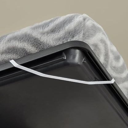 MidWest Homes for Pets QuiteTime Deluxe Wave Bolster Bed for Small Dogs; Easily Machine Wash and Dry; Gray; 22"; 40222-WVGY