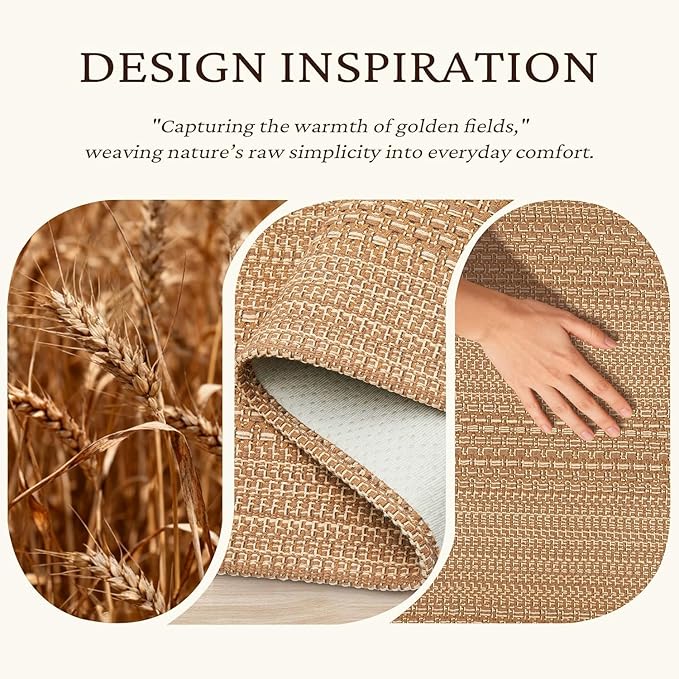 Kitchen Mats for Floor, 20"x30"+20"x59" Kitchen Rugs, Machine Washable Mats Boho Style, Absorbent Runner Rugs for Kitchen, Non-Slip, Durable, Easy Clean, Everyday Use