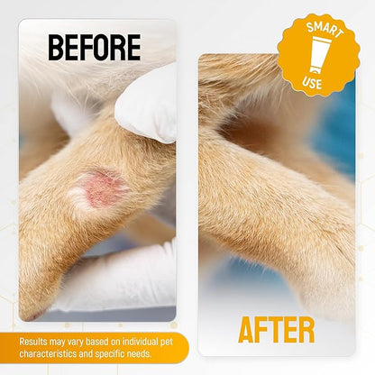 Dog Wound Care with Honey & Colloidal Silver for Scratches & Skin Irritations – Cat & Dog Hot Spot Treatment Gel Works as Honey Rapid Wound Repair for Horses – Suits All Pet Ages & Breeds – 2-Oz Tube