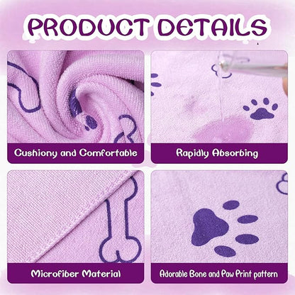 Dog Towels for Drying Dogs Bulk 20 x 40 Inch Quick Drying Pet Bath Towels Colorful Pet Grooming Towel Absorbent Microfiber Towel for Small Medium Large Dog Puppy Cat (Multicolor, 30)