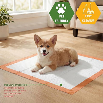 MED PRIDE Dog Training Pads with Attractant, 60 Count Puppy Pee Pads (12 Travel Packs of 5), 22 x 24 Inch Disposable Portable Potty Pads, Leakproof Waterproof Pet Pads for Home & Travel