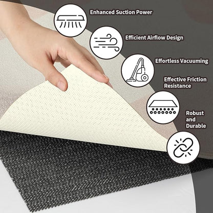 PureFit 3x5 Rug Pad Gripper for Hardwood Tile Floors Carpet, Anti Slip Rug Grips, Dual Dense Non Slip Rug Pads Mats