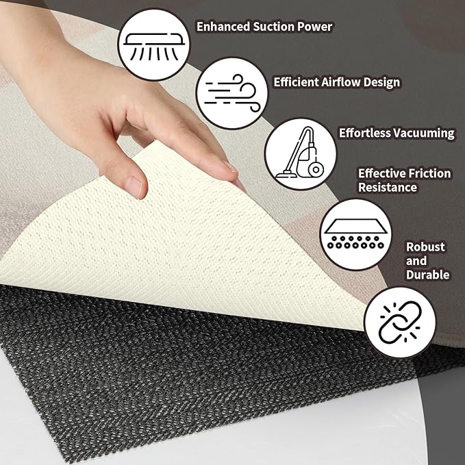 PureFit 5x7 Rug Pad Gripper for Hardwood Tile Floors Carpet, Anti Slip Rug Grips, Dual Dense Non Slip Rug Pads Mats