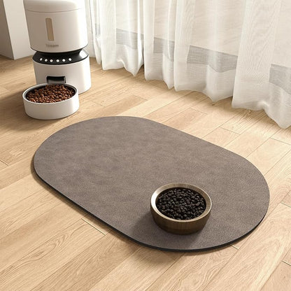 Absorbent Dog Water Mat-Cat Mat for Food and Water Bowl, Quick Dry Pet Feeding Mat, No Stains Cat Food mat, Dog Accessories Pet Supplies-Dog Bowl Mat for Messy Drinkers
