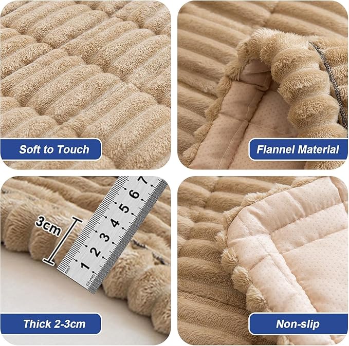 LiveGo Pet Couch Cover Dogs Washable Non-Slip Couch Protector Pet Friendly Dog Mat for Couches and Sofas (Milky Coffee, 70x210 cm/27.6x82.7 in)