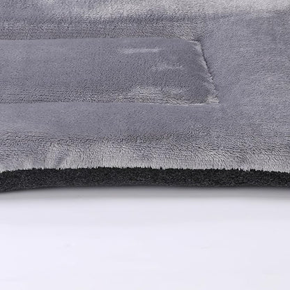 Dog Bed Plush Dog Crate Pad 24" x 18" Kennel Pad Machine Washable Entire Cat Crate Beds Double Sided Pet Cushion