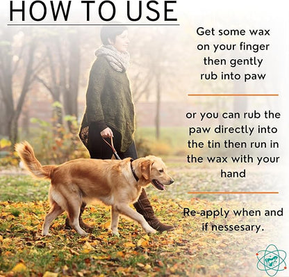Paw Wax 3 Sticks - Paw Soother for Dogs - Paw Pad Moisturizer - Dog Paw Cream - Cat Paw Balm or Snout Soother for Dogs