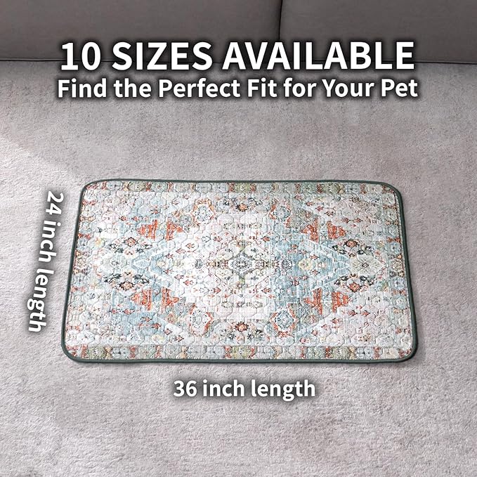 Washable Pee Pads for Dogs, Reusable Puppy Potty Training Pads, Ultra-Absorbent Thick Waterproof Leak-Proof Non-Slip Pads & Mat for Crate, Playpen, Floor, Whelping & Housebreaking , 2 Pack 24"x36"