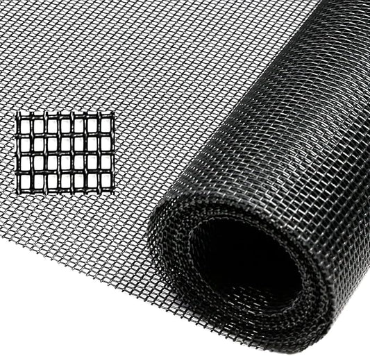 Tooltriz Pet Proof Window Screen Replacement, 60“ x 100” Upgraded Thicken Charcoal Fiberglass Mesh for Sliding Pet Screen Door Repair Kit - Screen Door Protector for Dogs Patio Screen mesh
