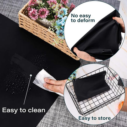 Gartful Oversize Silicone Mat for Crafts, 27.6" x 19.7" Silicone Craft Sheet Jewelry Casting Mold, Countertop Mat, Counter Table Protector, Multipurpose Mat, Placemat, Black