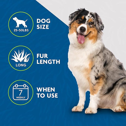 FURminator Medium Dog Undercoat deShedding Tool, Long Hair, Reduces Loose Hair from Shedding