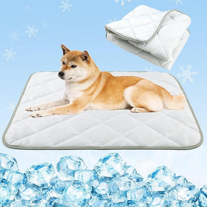 Dog Cooling Mat, Cat Self Cool Ice Pads,Lightweight Pet Pad Blanket Bed Cover,Puppies Summer Cool Tech Fabric,Washable Dog Sleeping Mat for Home & Outdoor,Keep Cooling for Pets