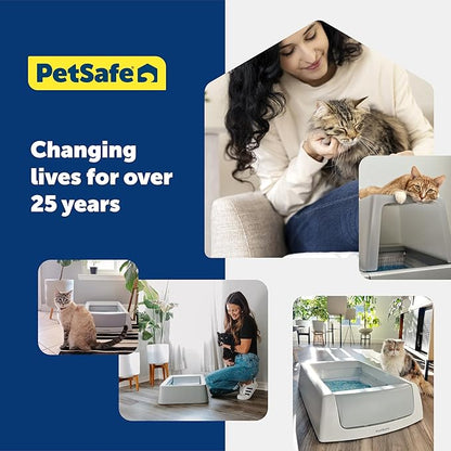 PetSafe ScoopFree Premium Crystal Cat Litter - Ultra-Absorbent Silica Universal Litterbox Crystals - Non-Clumping Odor Control - Fresh Scent - 8 lb Bag - 3 Pack