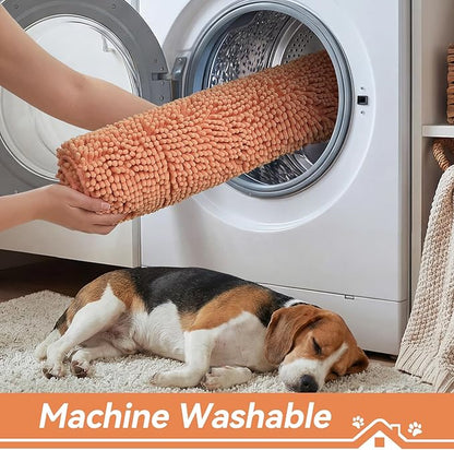 Bcoimo Super Absorbent Dog Door Mat, 36"*24" Anti Slip Mat for Muddy Paws, Pet Rugs for Dirty Paws Washable That Absorbs Moisture and Dirt, for Dog Cage and Pet Resting Carpet