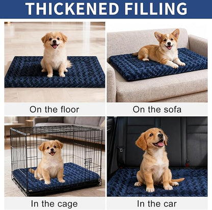 Dog Bed Mat - Comfortable Dog Kennel Pad, Soft Multi-Purpose Crate Bed Mats for Dogs & Cat