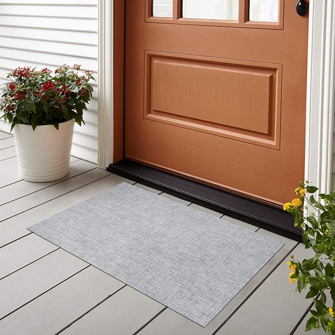 Kitchen Rugs Home Doormats 17X29X0.12 Inch Pet Mats Non Slip Waterproof Easy Cleaning Stain Resistant Rolled Packed